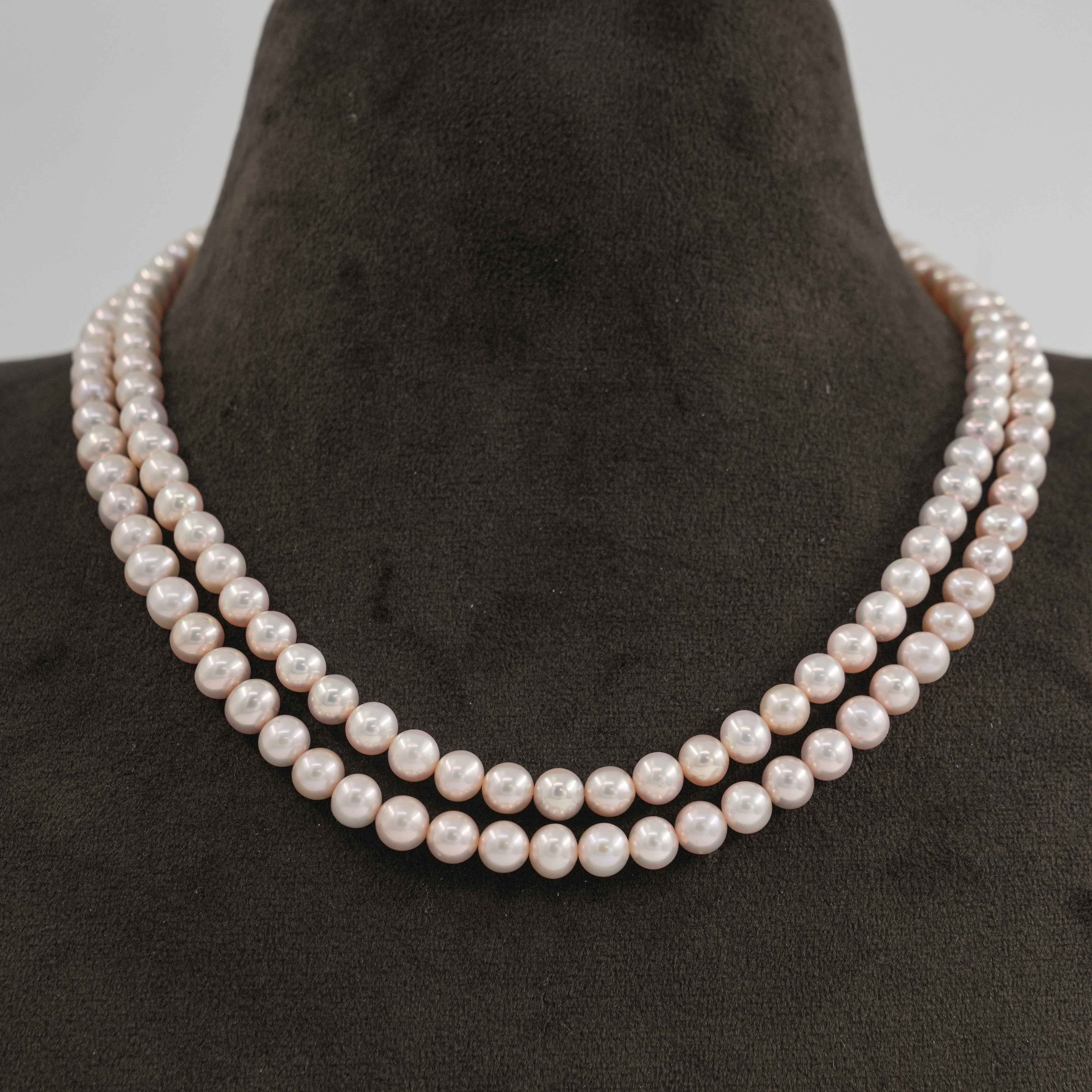 The Pearl Atelier by Kabra Pearls - Timeless Peach Pearl Necklace